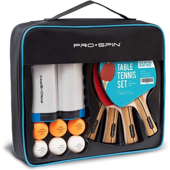 All-in-One Portable Ping Pong Paddles Set |Table Tennis Set with Retractable Net - Picture 1 of 6